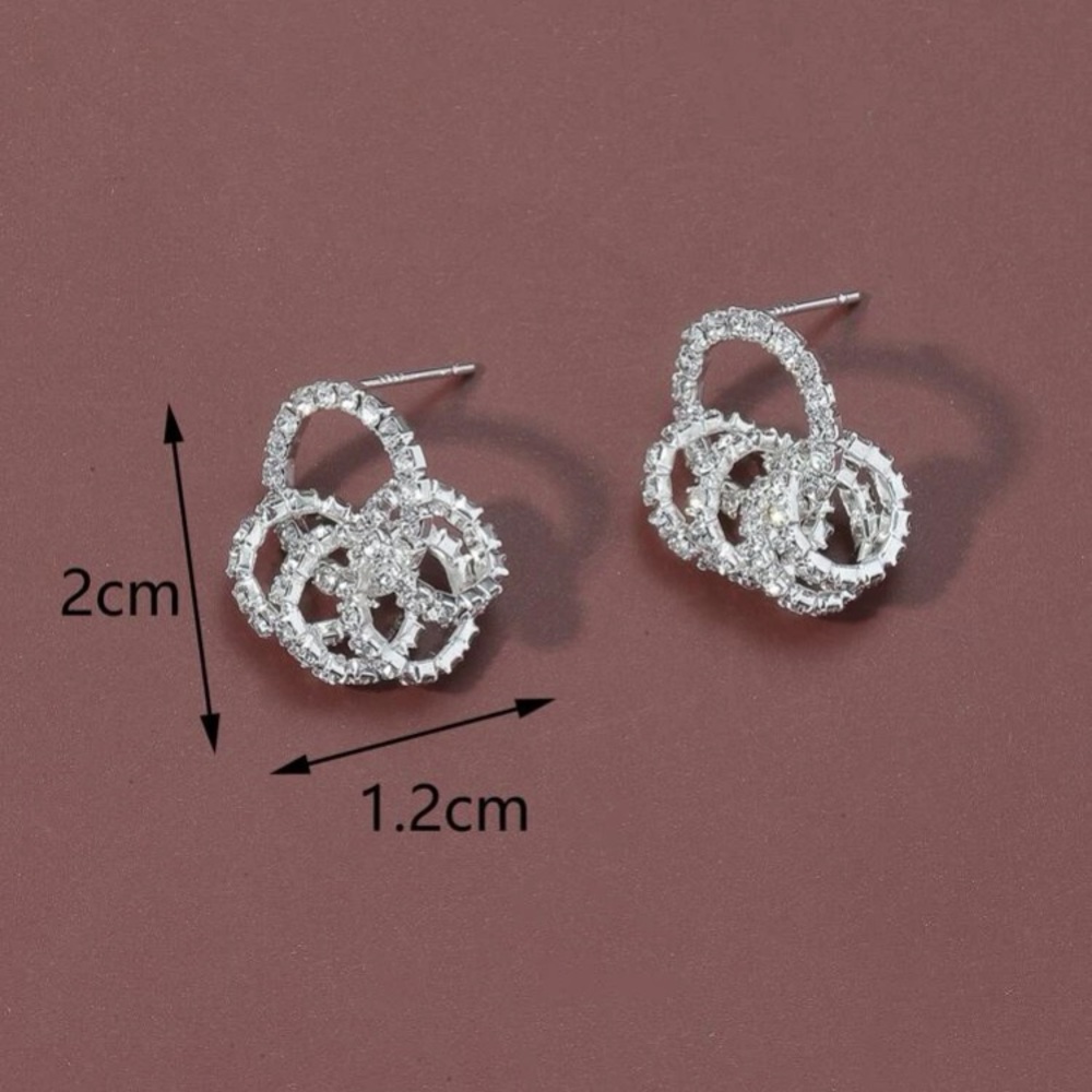 Beautiful Rhinestone Decor Earrings - Picture 9 of 14